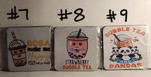 Carica l&#39;immagine nel visualizzatore di Gallery, Square Boba // Bubble Tea Neoprene Coasters
