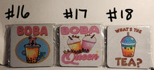 画像をギャラリービューアに読み込む, Square Boba // Bubble Tea Neoprene Coasters
