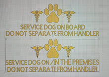 Carica l&#39;immagine nel visualizzatore di Gallery, Service Dog On Board Decal

