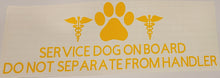 Cargar imagen en el visor de la galería, Service Dog On Board Decal
